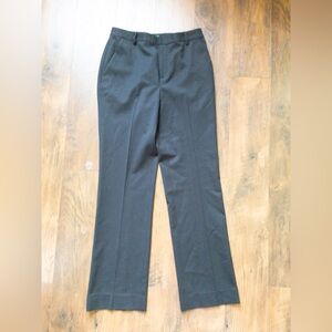 Ralph Lauren Black Wool Trouser Pleated Hidden closure SZ 4